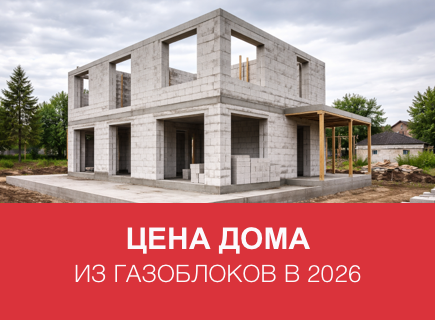 Сколько стоит дом из газоблоков в 2026 году в Владимире и регионах РФ